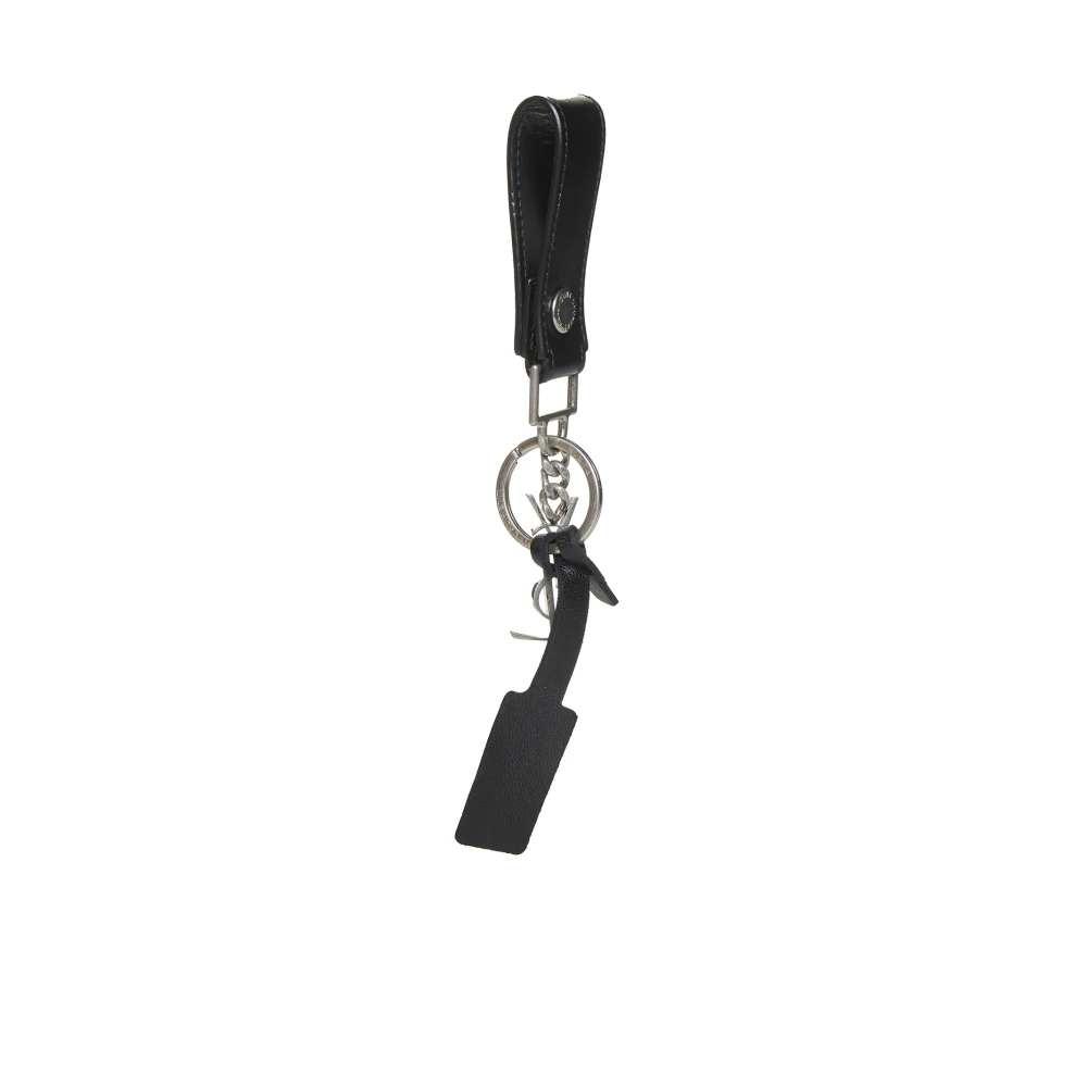 Saint Laurent Sleutelhanger met YSL-motief Black Heren