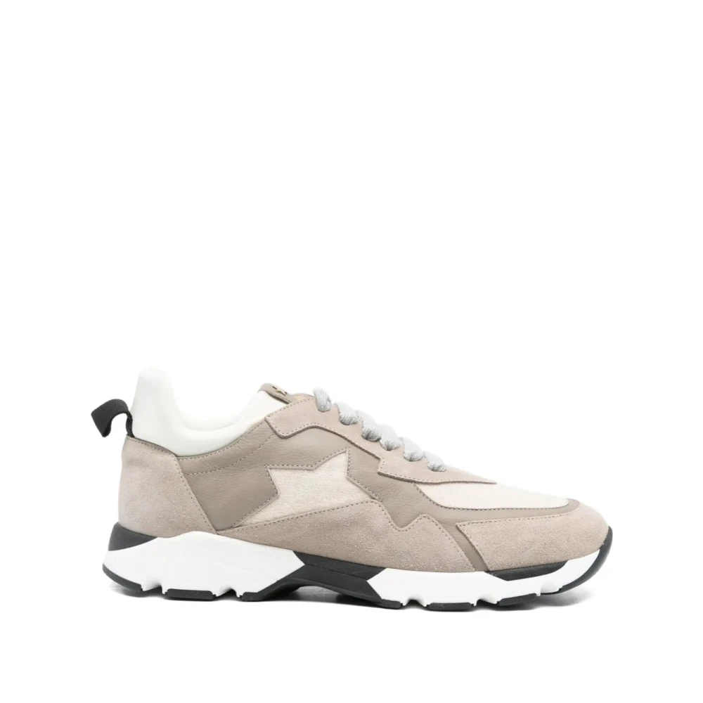 Lorena Antoniazzi Suède Ster Veterschoenen Dames Schoenen Beige