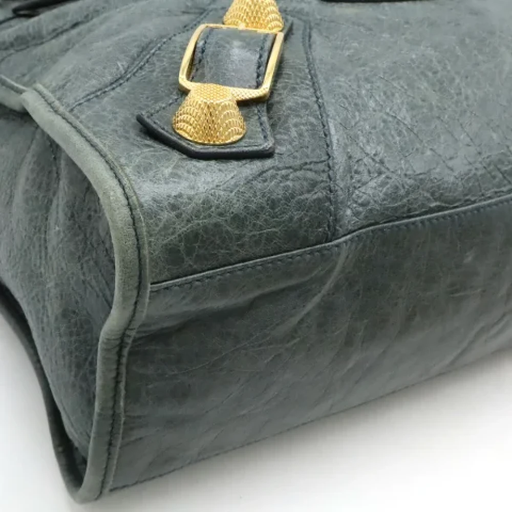 Balenciaga Vintage Pre-owned Leather handbags Green Dames