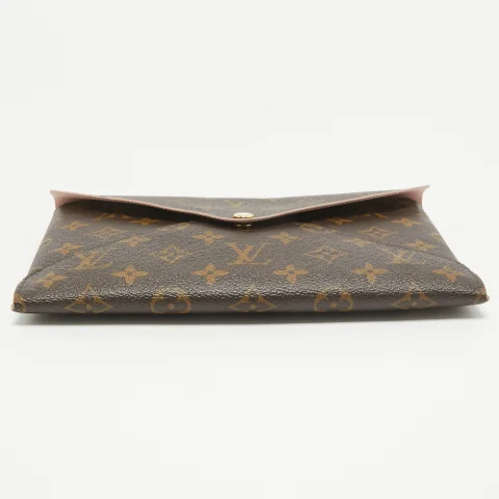 Louis Vuitton Vintage Pre-owned Canvas clutches Brown Dames