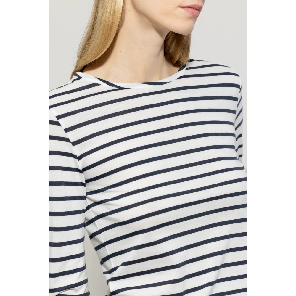 LUISA CERANO Gestreept Ronde Hals Shirt Multicolor Dames