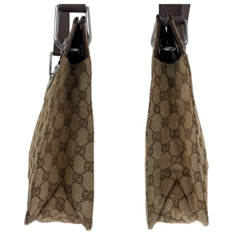 Gucci Vintage Pre-owned Canvas crossbody-bags Brown Dames