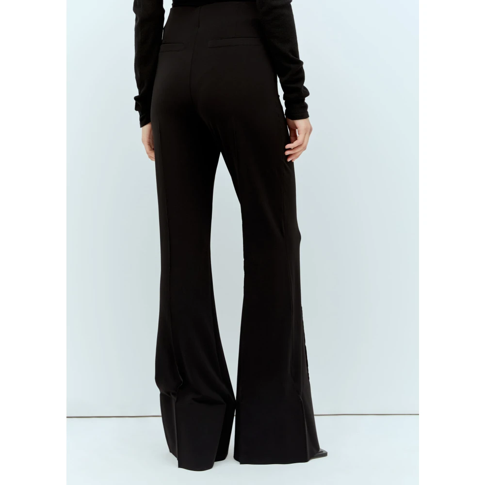 Jacquemus Flared Apollo Broek Black Dames