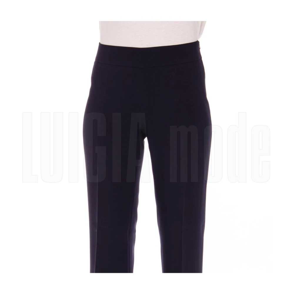 Max Mara Elegante Lange Broek Blue Dames