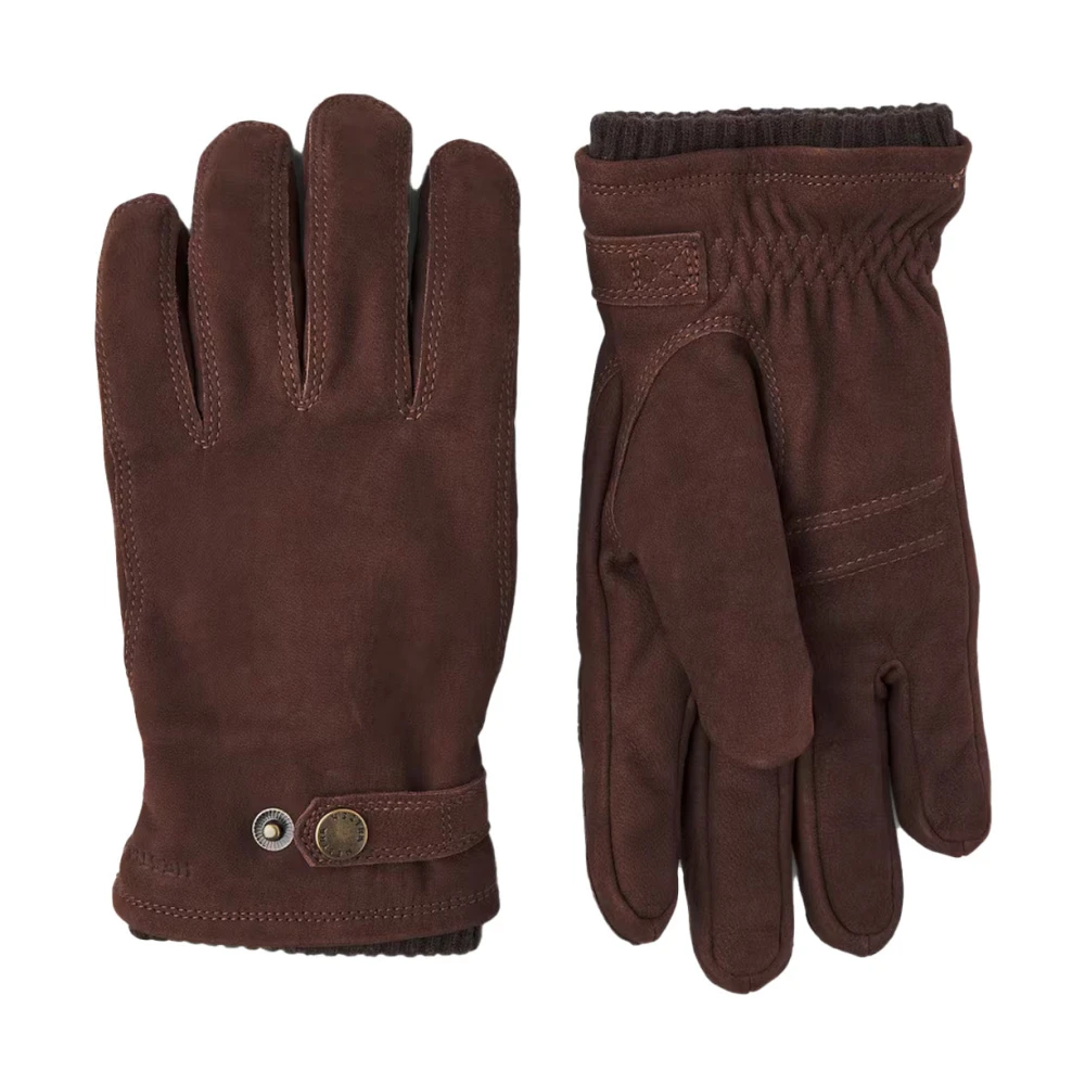 Hestra Klassieke Lederen Handschoenen met Primaloft Vulling Brown Heren