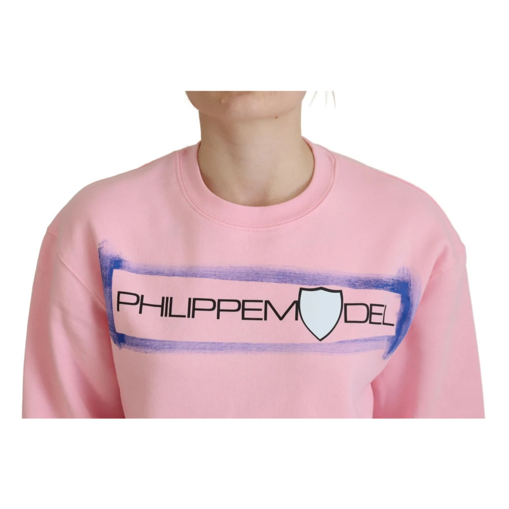 Philippe Model Elegante Roze Trui met Lange Mouwen Pink Dames