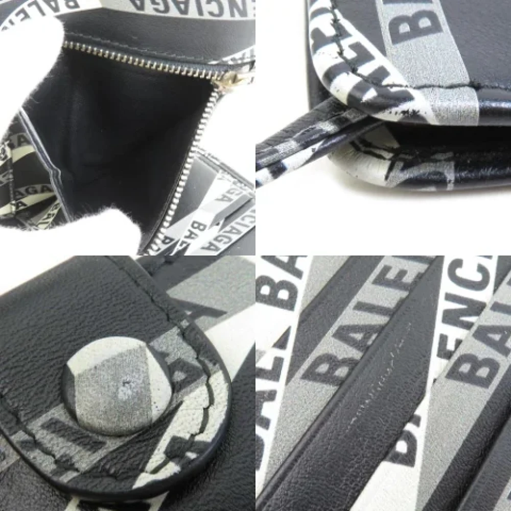 Balenciaga Vintage Pre-owned Leather wallets Black Dames