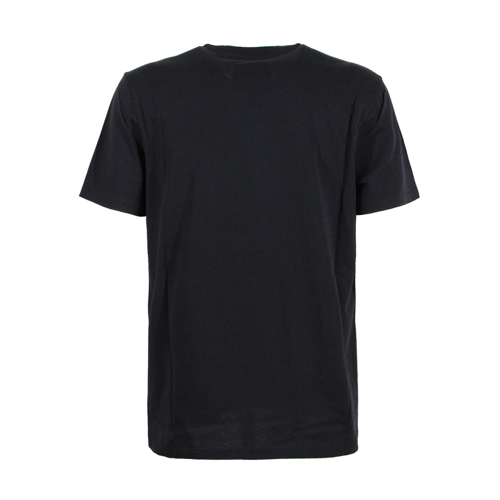 Moschino Zwart T-shirt met geborduurd logo Black Heren
