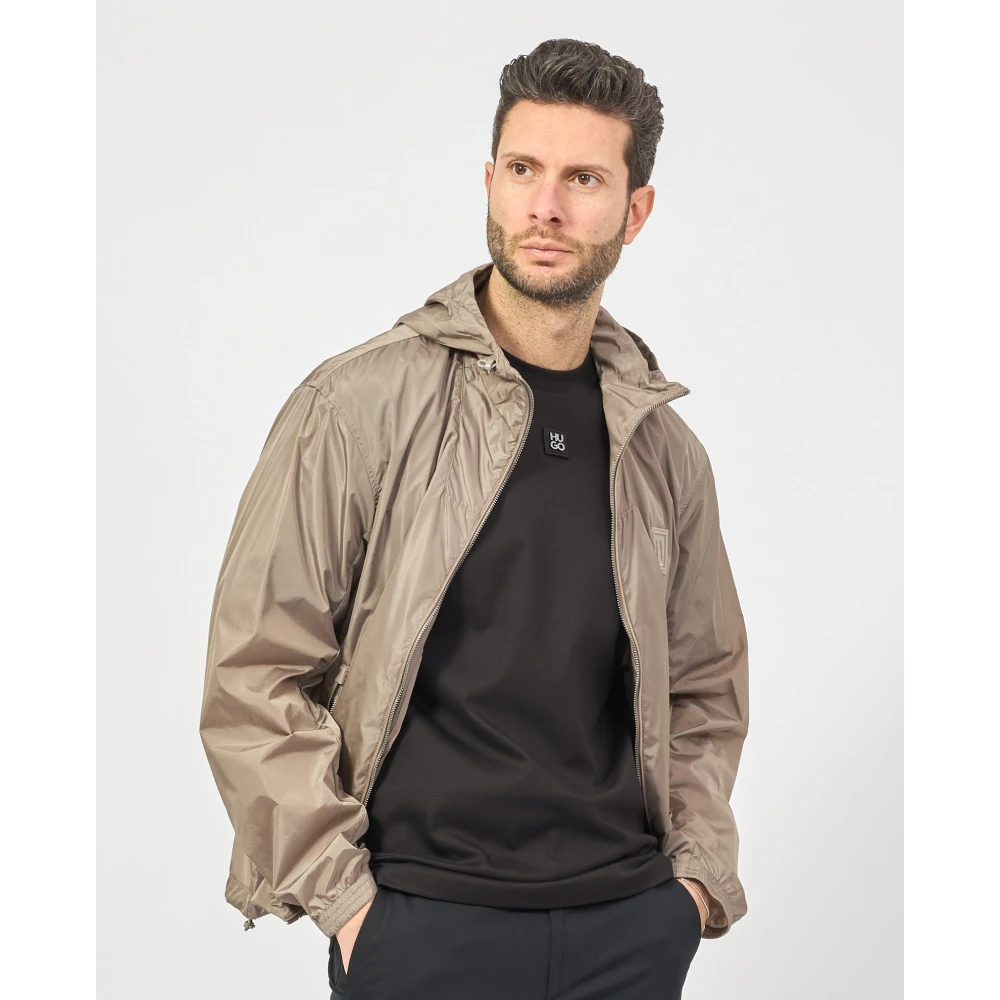 Armani Exchange Bruine Lente Hooded Jas Brown Heren
