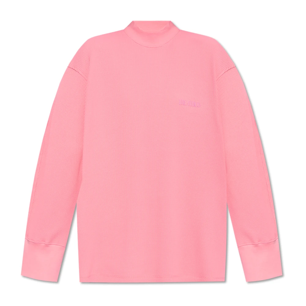 The Attico Sweatshirt met logo Pink Dames
