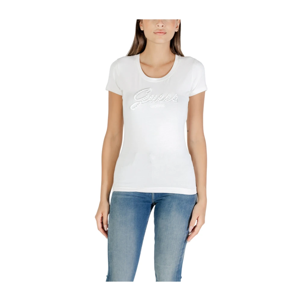 Guess - Tops > T-Shirts - White - Guess - Modalova