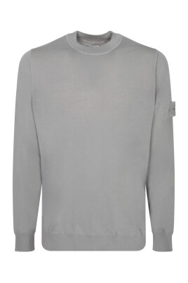 ghost-gray-crewneck-cotton-sweater