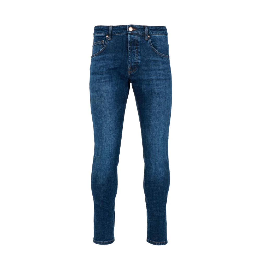 Don The Fuller Denim Five-Pocket Wijde Pijp Jeans Blue Heren