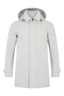 Lång Parkas med Huva