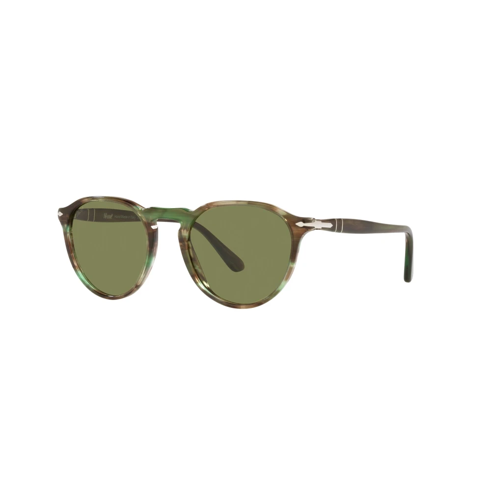 Persol Striped Green/Light Green Sunglasses - Unisex - Sunglasses - Green - 51 Mm - Accessories