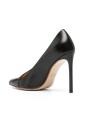 black-leather-asymmetric-pumps
