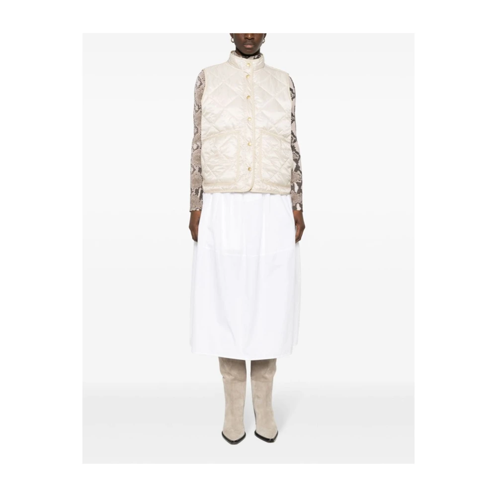 Fay Gewatteerd Mouwloos Jack Beige Dames