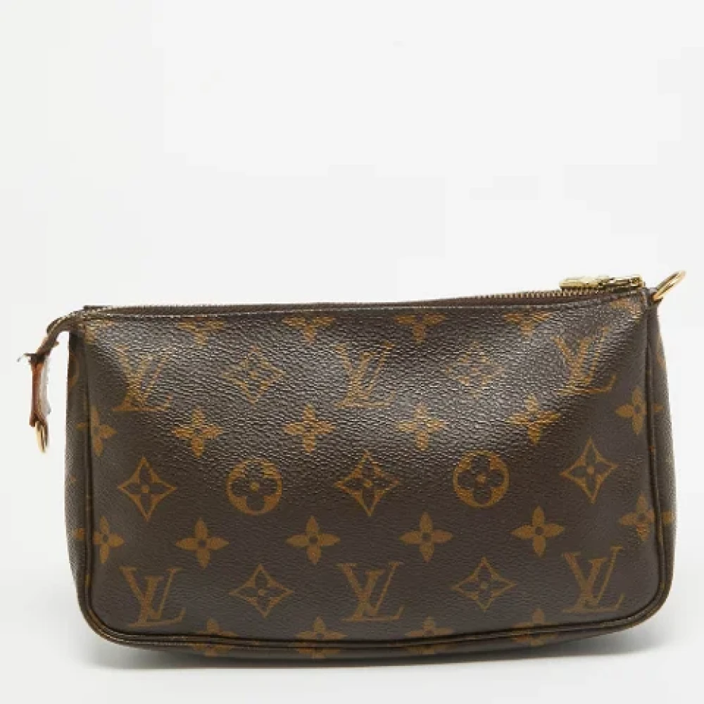 Louis Vuitton Vintage Pre-owned Coated canvas clutches Brown Dames