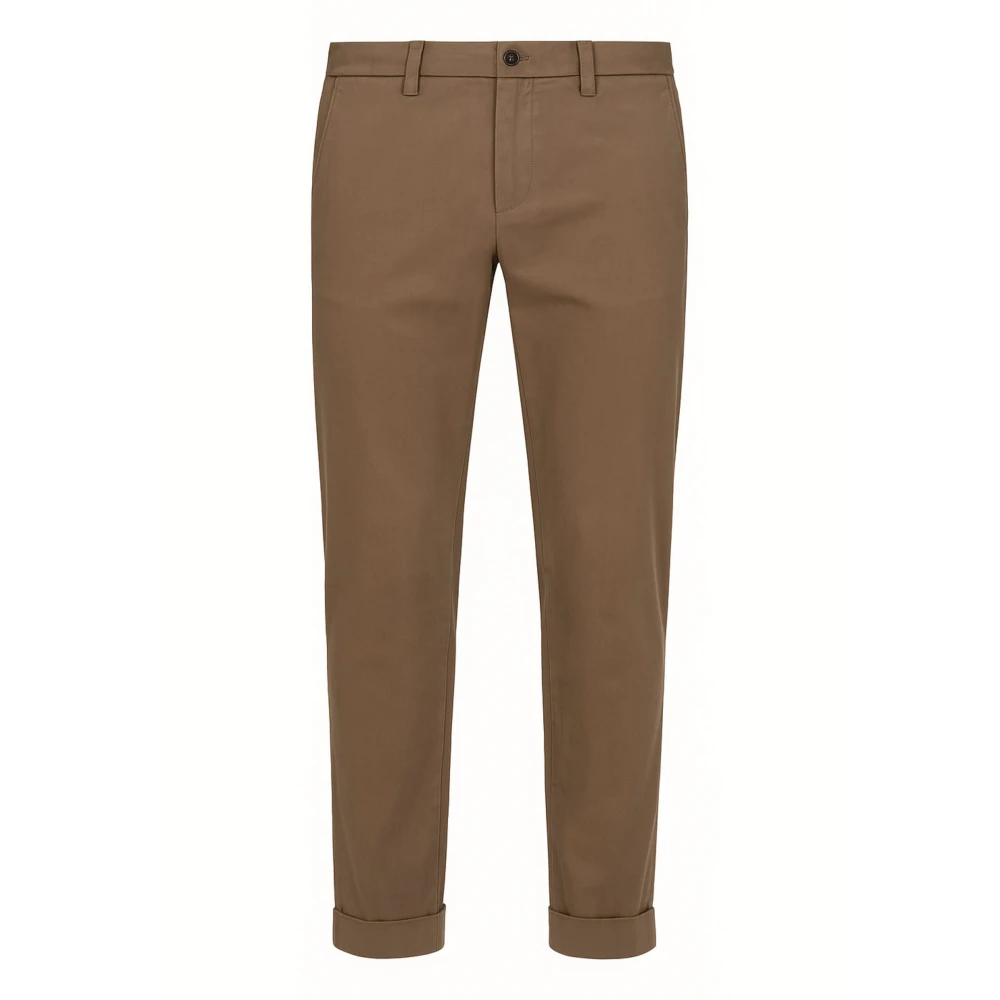 Briglia Brown Gabardine Chino Trousers - Male - Chinos - 3XL - Trousers
