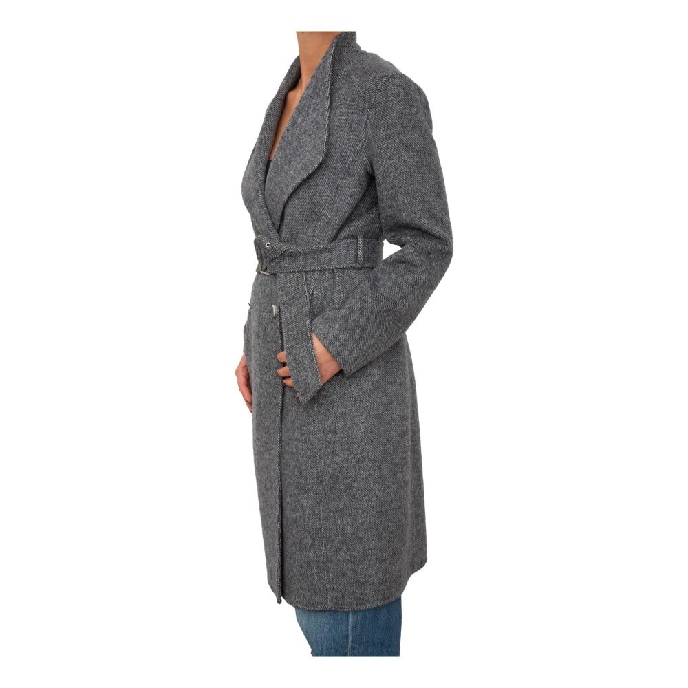 Liu Jo Grijze Winterjas Stijlvolle Mode Gray Dames