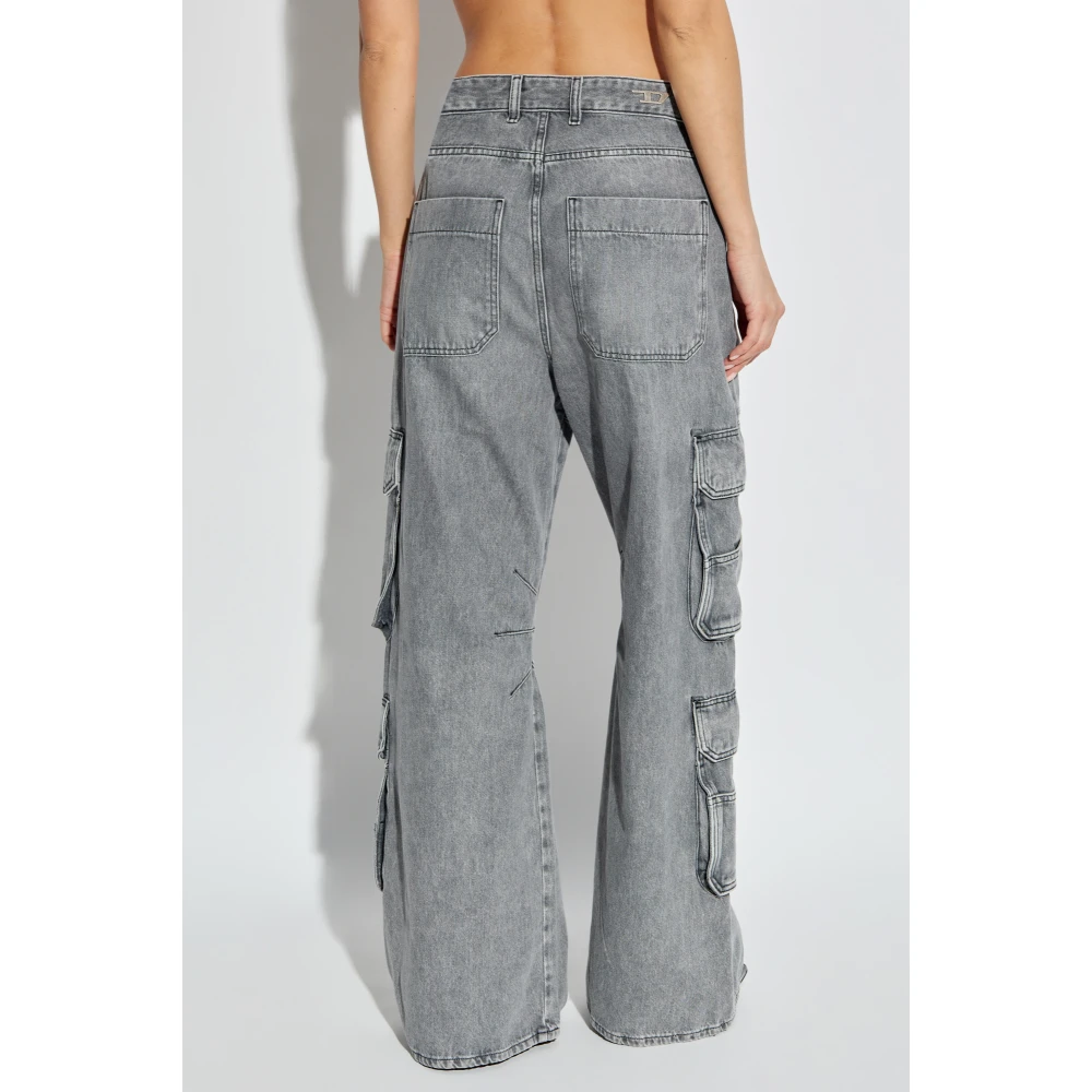 Diesel Jeans D-Sire-Cargo L.32 Gray Dames