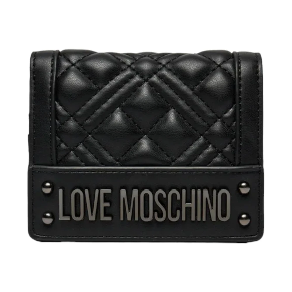 Love Moschino Dragkedja Plånbok Black, Dam