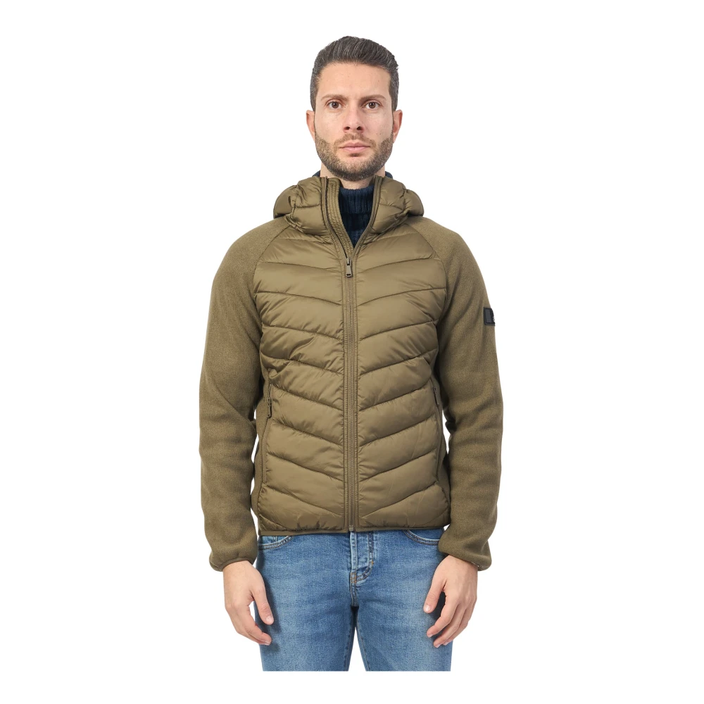 YES ZEE Groene Winterjas Stijlvolle Mode Green Heren