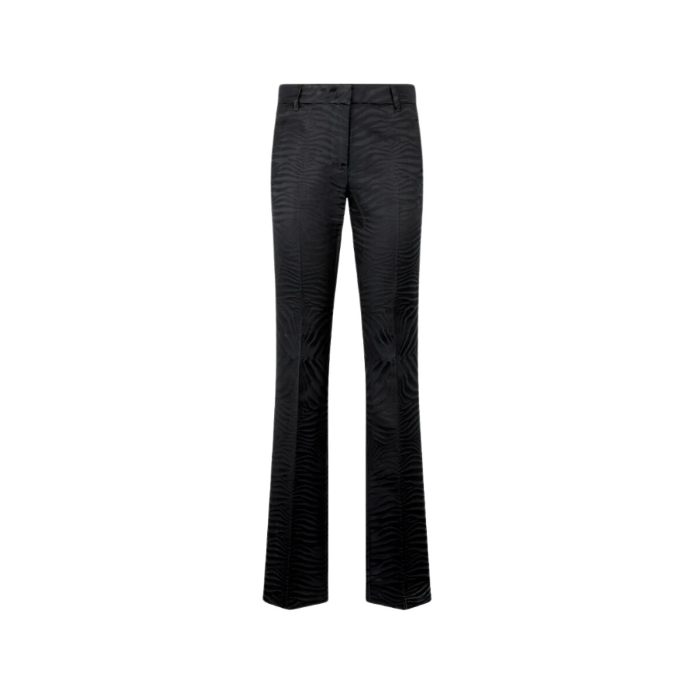 Roberto Cavalli Women's Black Tiger Skin Pattern Pants
