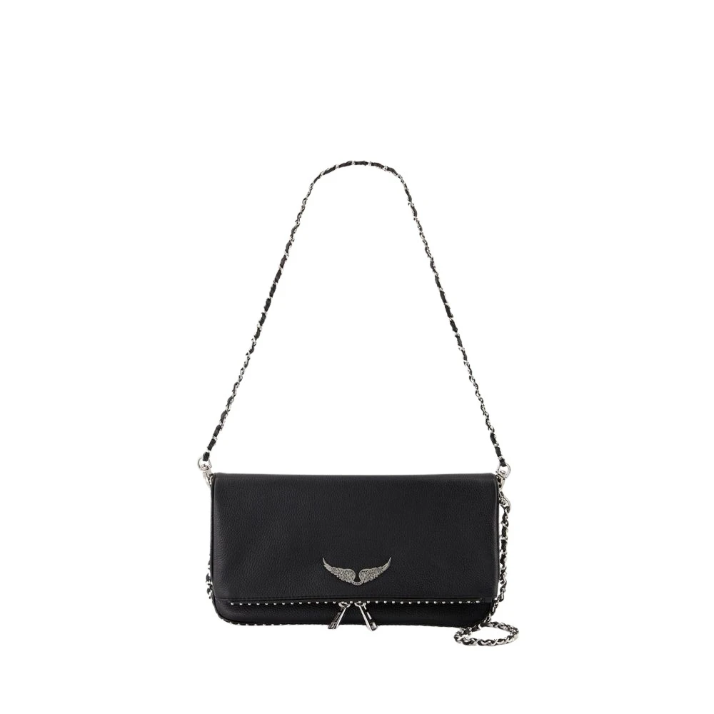 Zadig & Voltaire Studded Rock Clutch Tas in Zwart Black Dames
