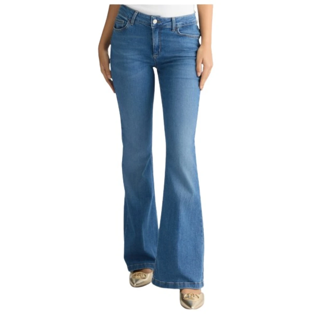 Liu Jo Flared Perfect Beat Jeans Blue Dames