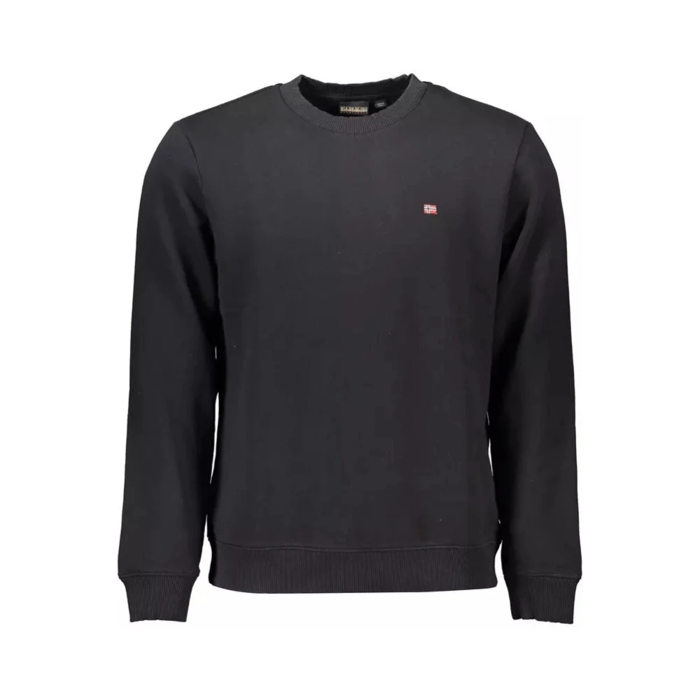 Napapijri Men's Black Elegant Logo Sweatshirt - Sweatshirts - S - Sweatshirts & Hoodies