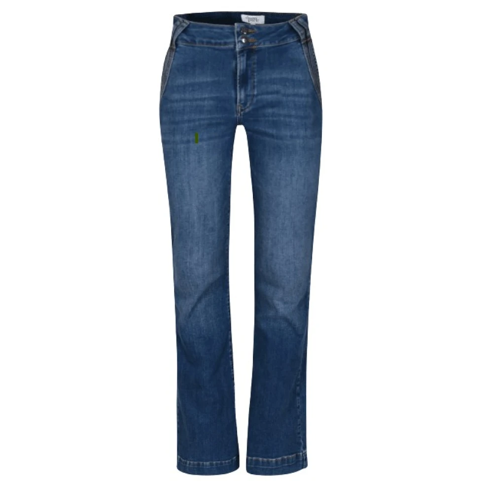 DNM Pure Flare jeans met 5 zakken Blue Dames