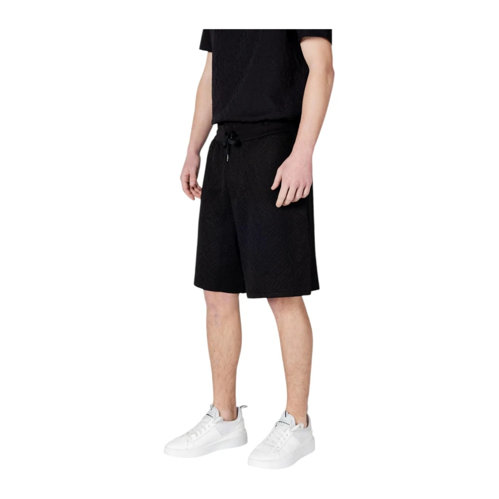 Armani Exchange Zwarte Vetershort voor Mannen Black Heren
