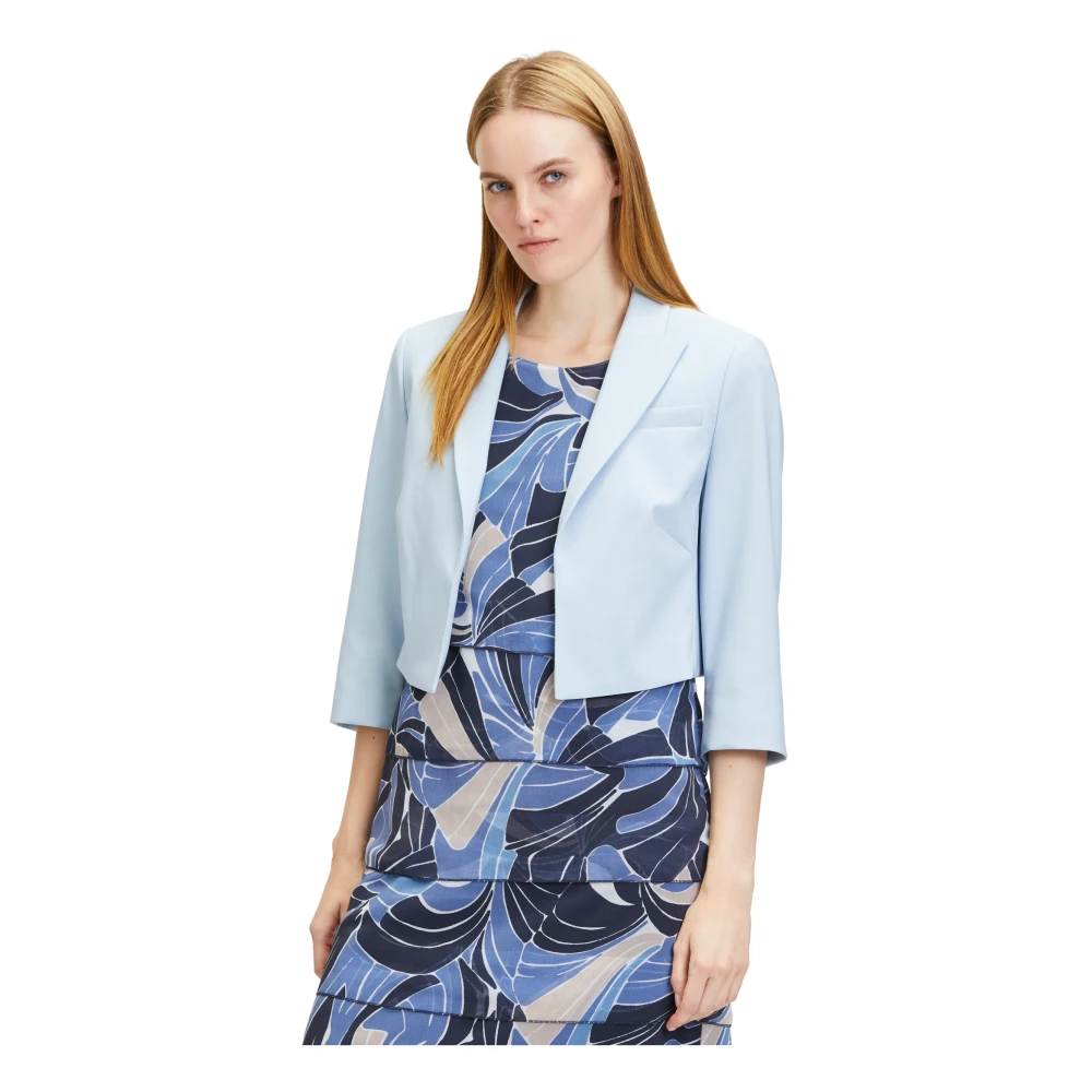 Betty Barclay Korte blazer met 3 4 mouw White Dames