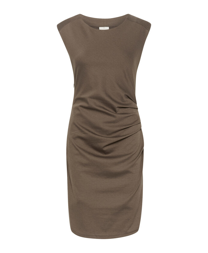 elegant-round-neck-dress-with-draped-effects
