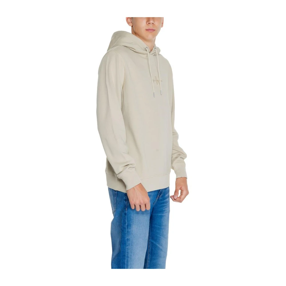 Calvin Klein Jeans Geregenereerde Katoenen Trui Beige Heren