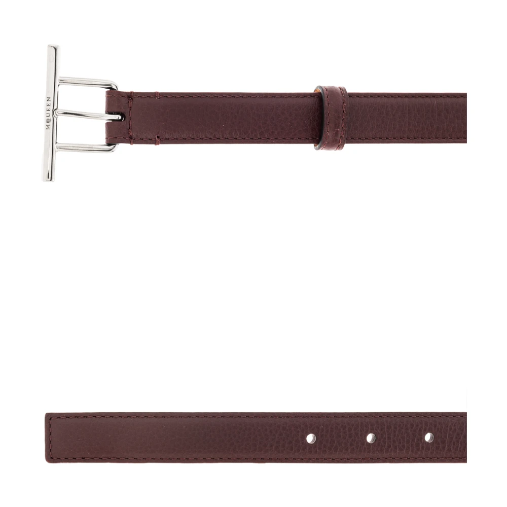 alexander mcqueen Leren riem Red Dames