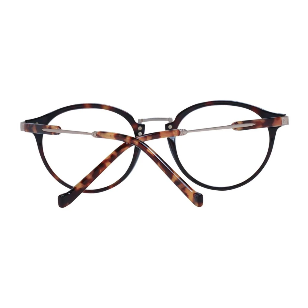 Hackett Stijlvolle Ronde Acetaat Optische Monturen Brown Heren