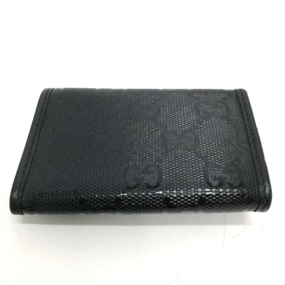 Gucci Vintage Pre-owned Leather key-holders Black Dames