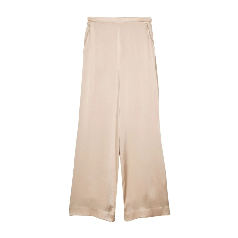 Semicouture Wijde Pijp Bruine Broek Brown Dames