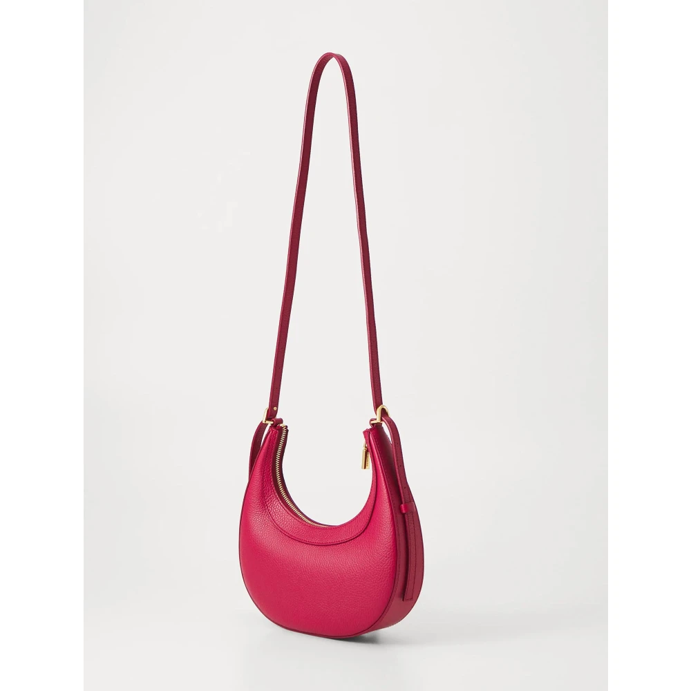 Coccinelle Leren Schouder Crossbody Tas Pink Dames