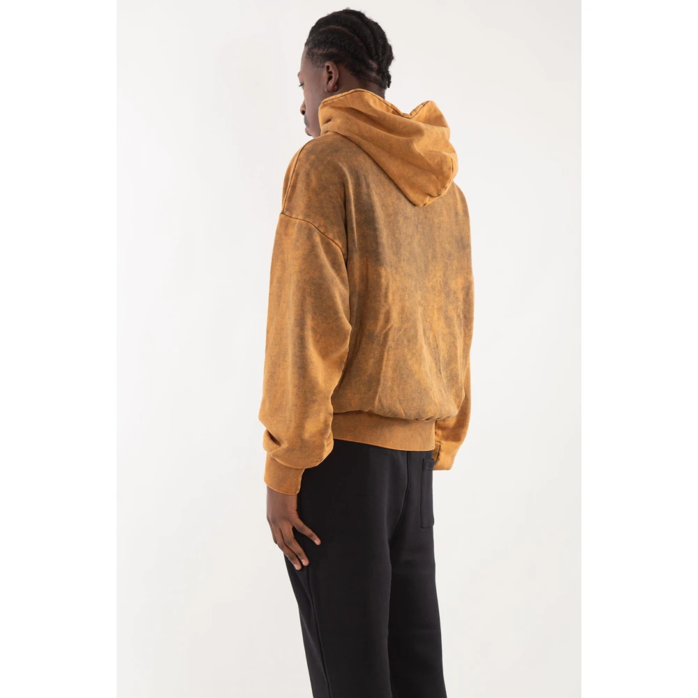 Garment Workshop Marmeren was hoodie Brown Heren