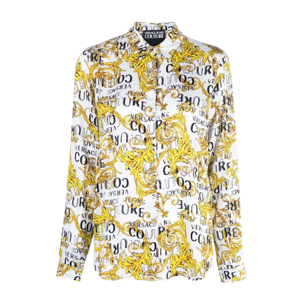 Versace Jeans Couture Women's White Logo Print Shirt - Image 2