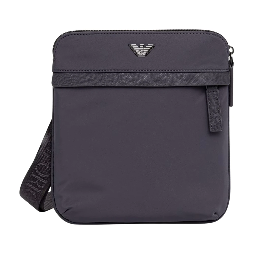 Emporio Armani Uomo Grigio - Borsa A Tracolla In Nylon - Bags - One Size