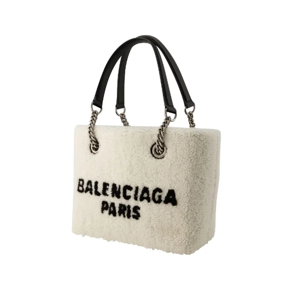 Balenciaga Vintage Pre-owned Fur balenciaga-bags Beige Dames
