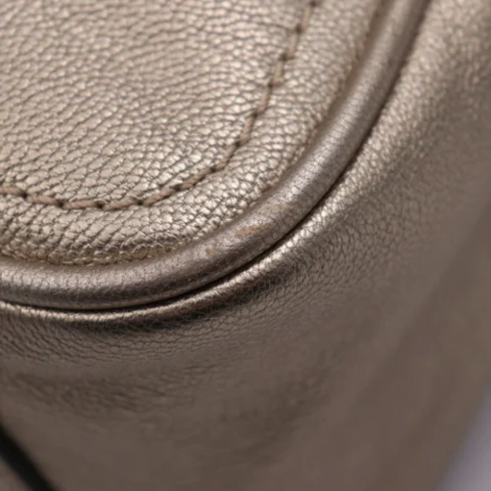 Loewe Pre-owned Leather handbags Gray Dames