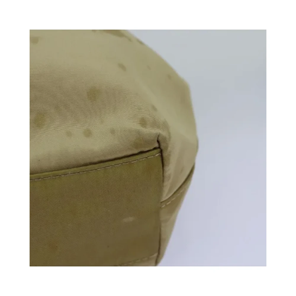 Dior Vintage Pre-owned Nylon handbags Beige Dames