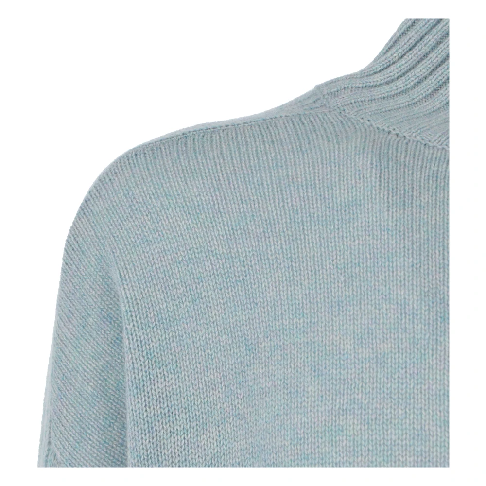 allude Comfortabele Gebreide Trui Blue Dames