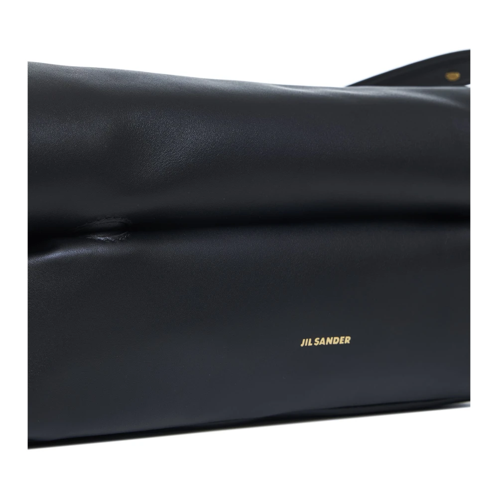 Jil Sander Luxe Zwarte Schoudertas voor Vrouwen Black Dames