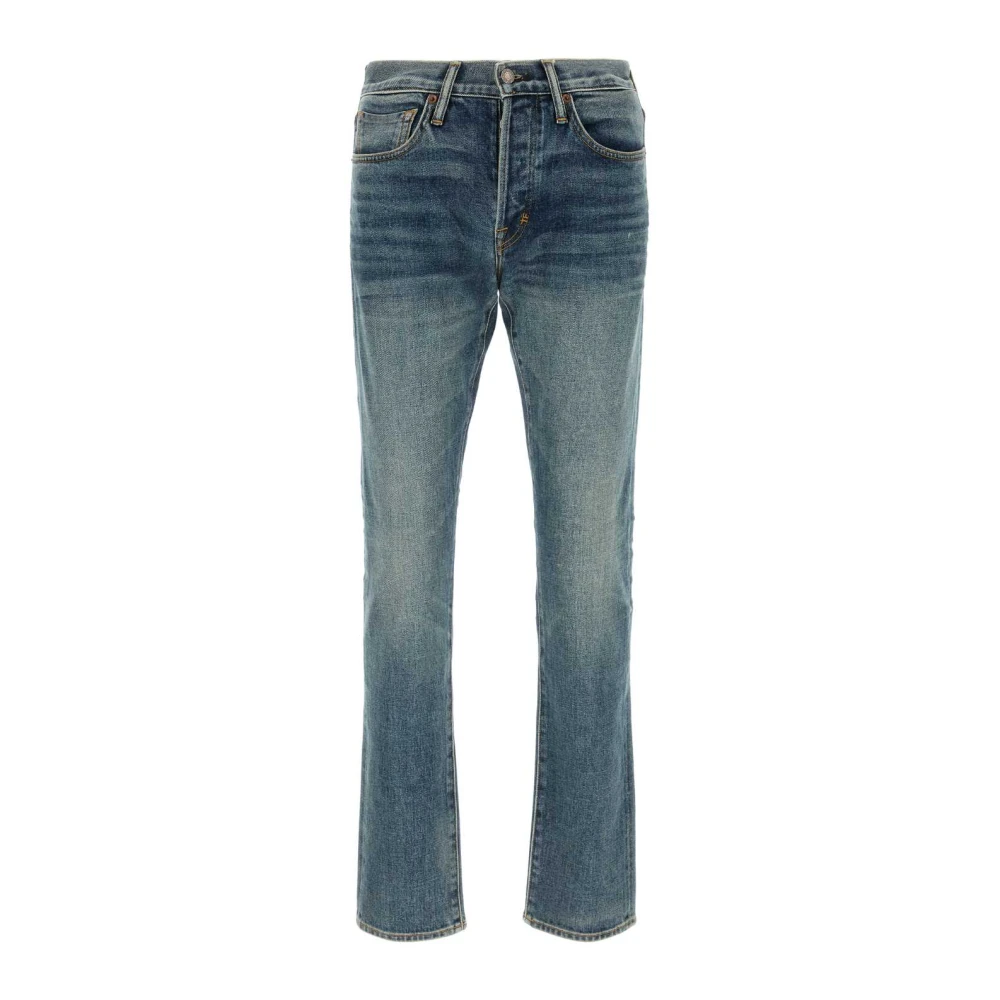 Tom Ford Klassieke Denim Jeans voor Mannen Blue Heren